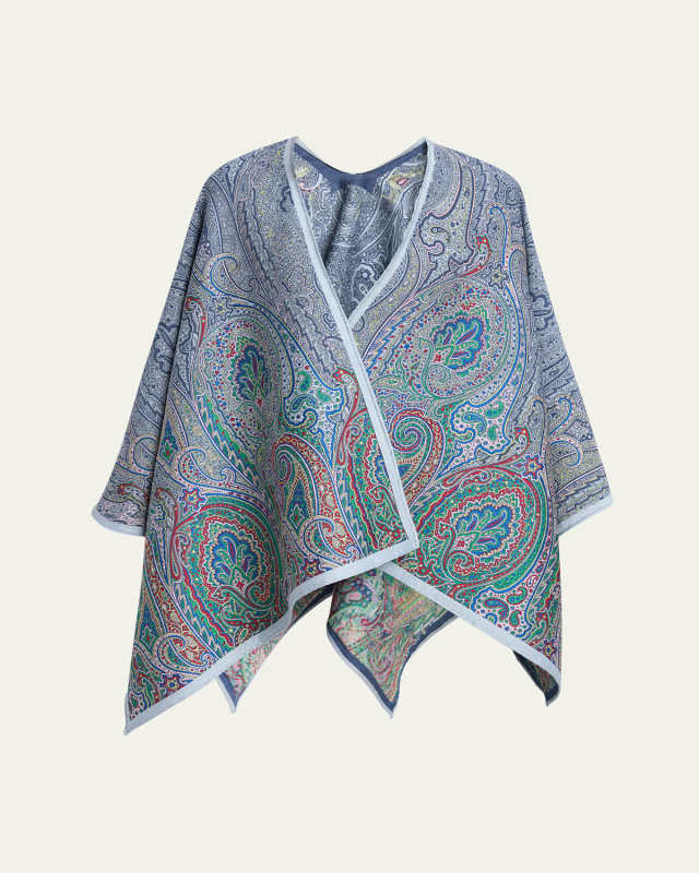 Paisley Jacquard Cape